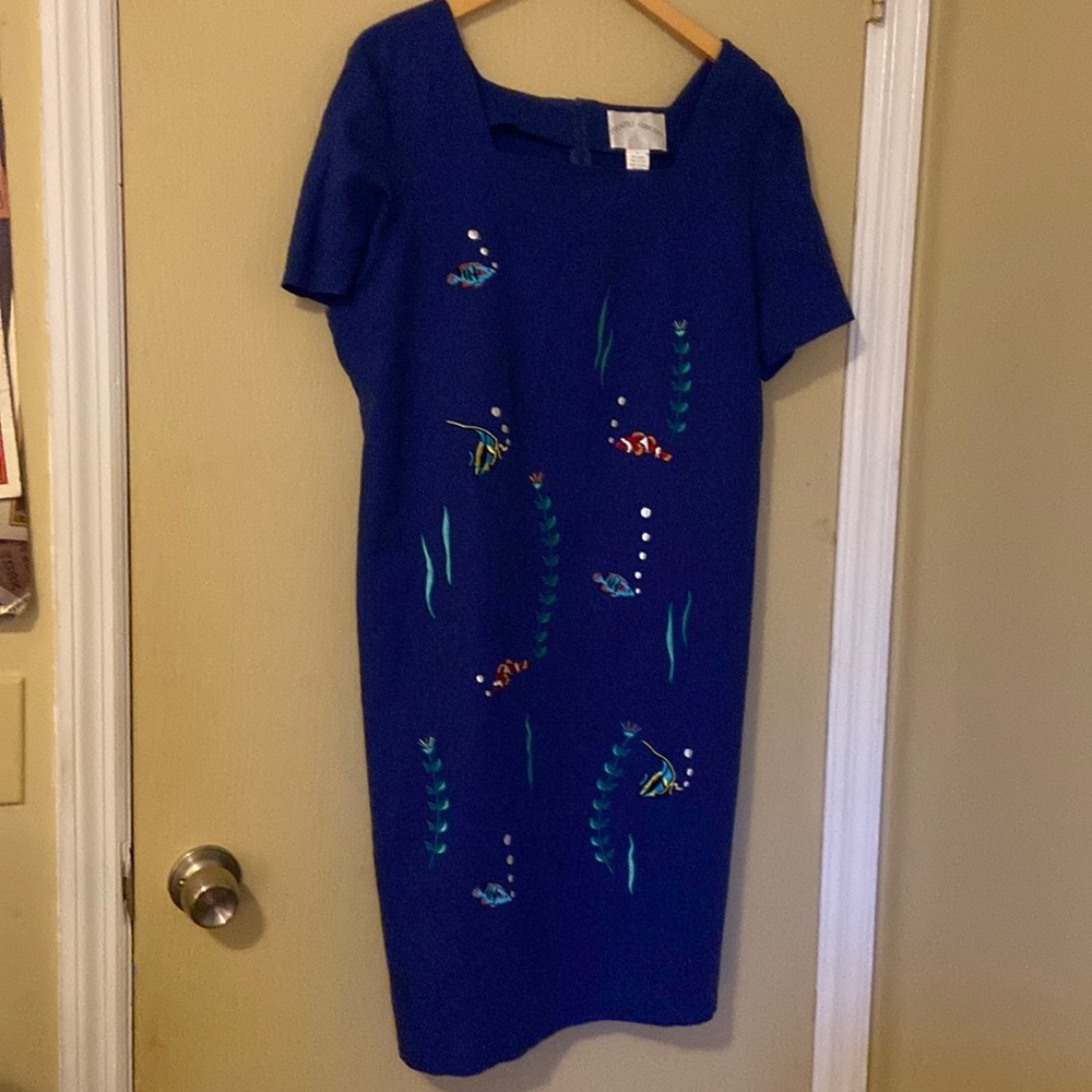 Size 14 blue dress